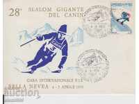 Husă prima zi FDC Sport WINTER SKIING