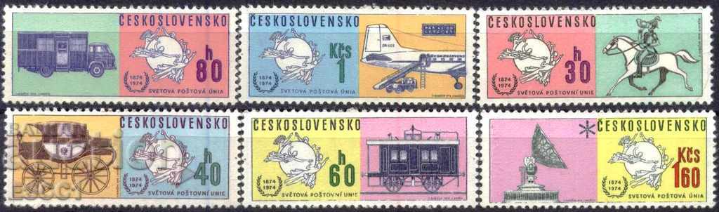 Pure stamps Postal transport 1974 from Czechoslovakia