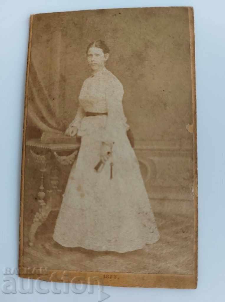 1873 OLD PHOTO CARDBOARD PHOTO