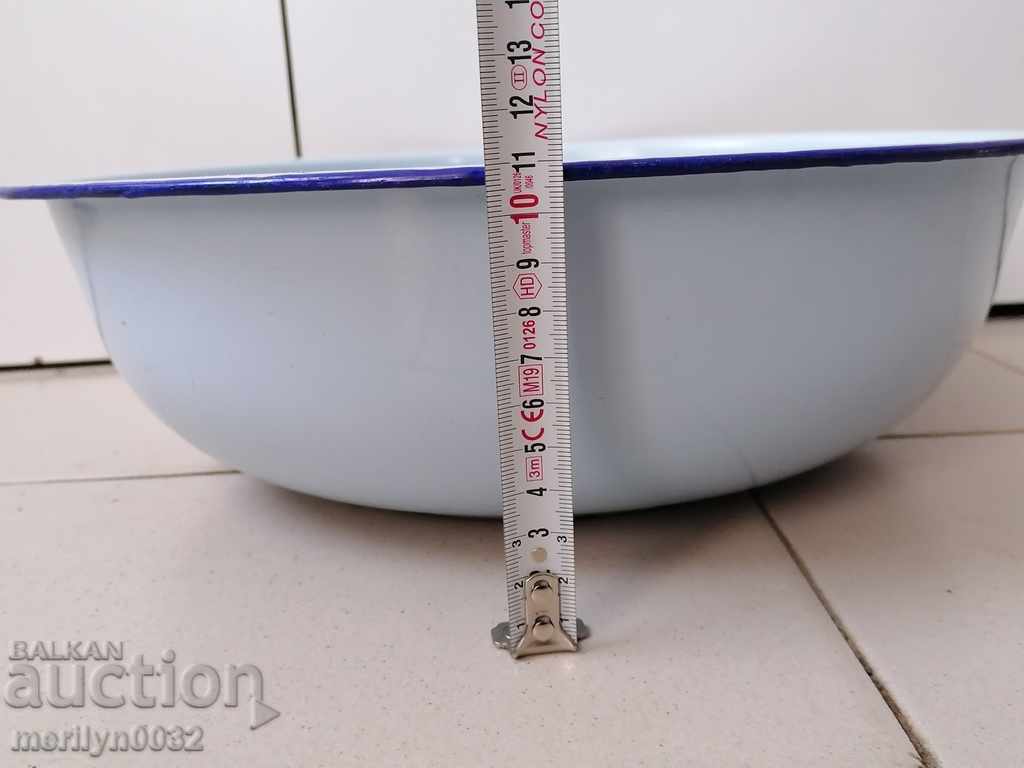 Σμάλτο λεκάνη Βιετνάμ γούρνα, σμάλτο πιάτο - 5 Σμάλτο λεκάνη Βιετνάμ γούρνα, σμάλτο πιάτο - 5