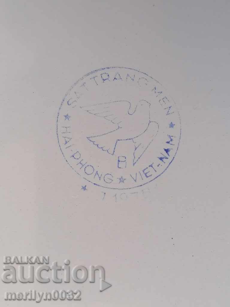 Σμάλτο λεκάνη Βιετνάμ γούρνα, σμάλτο πιάτο - 7 Σμάλτο λεκάνη Βιετνάμ γούρνα, σμάλτο πιάτο - 7