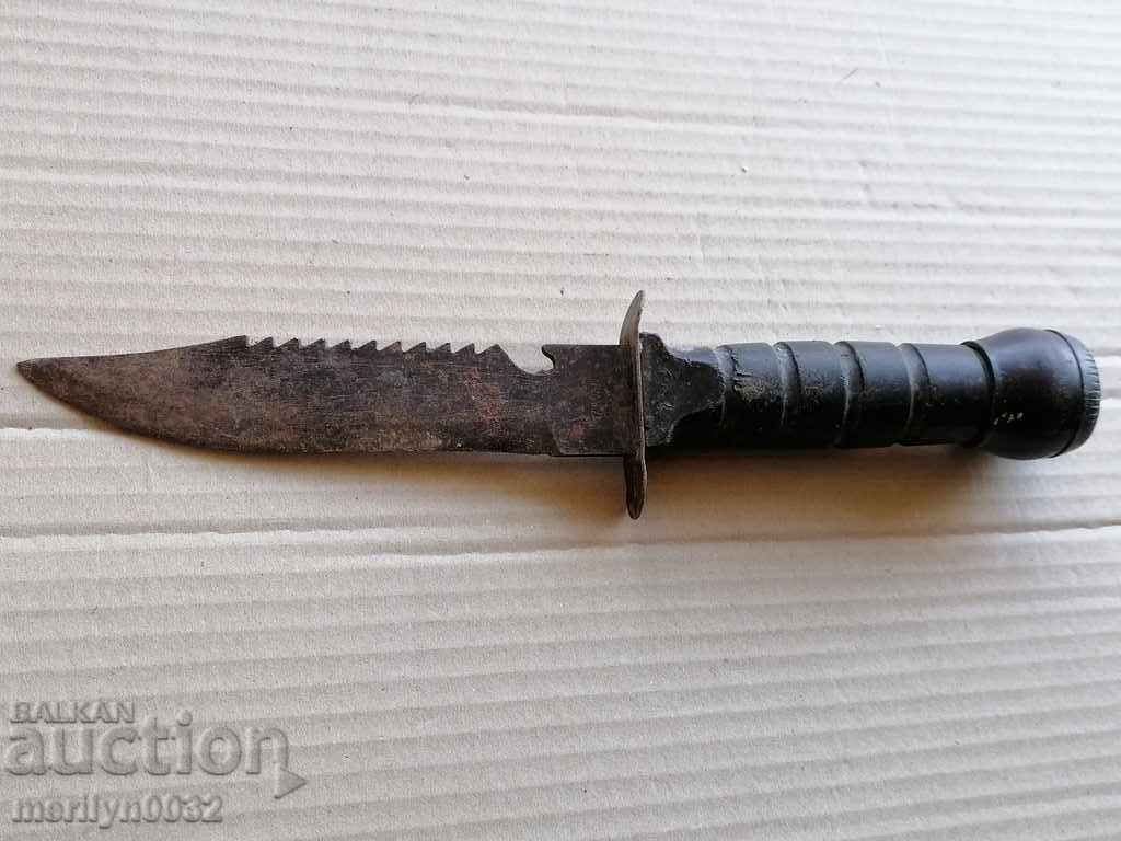 Old Rambo knife with teeth for cutting blade - 6 Old Rambo knife with teeth for cutting blade - 6