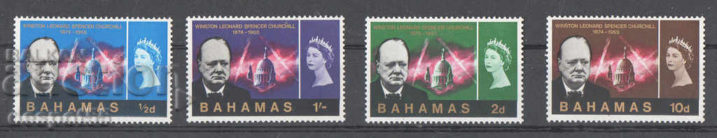 1966. Bahamas. In memory of Winston Churchill, 1874-1965.