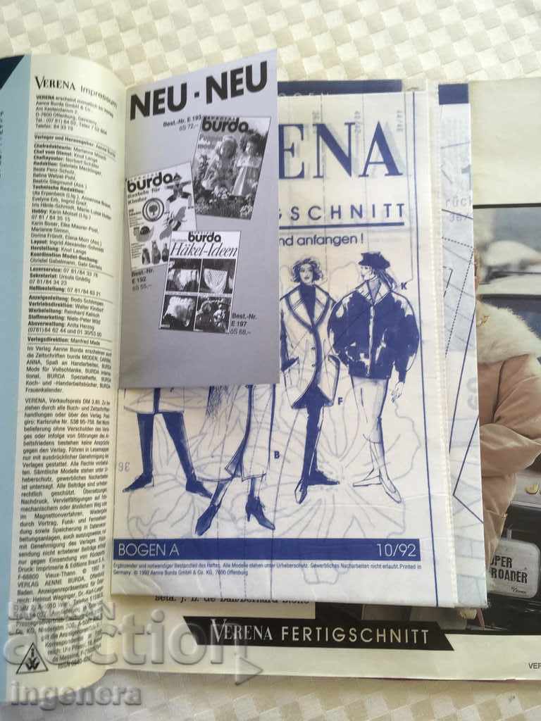 Delivery of VERENA-1992 MAGAZINE Delivery of VERENA-1992 MAGAZINE