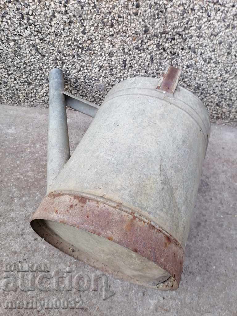 Old metal can, galvanized tube, bucket, pot - 7