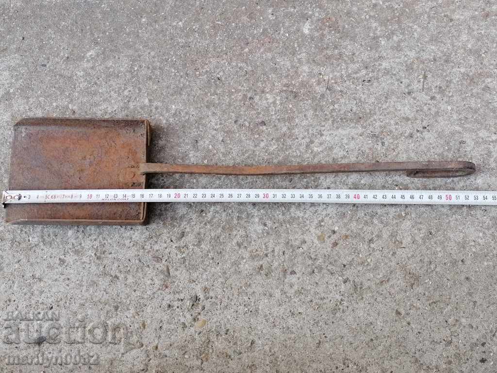 Lopată veche pentru cărbune, lamă, fier forjat - 5