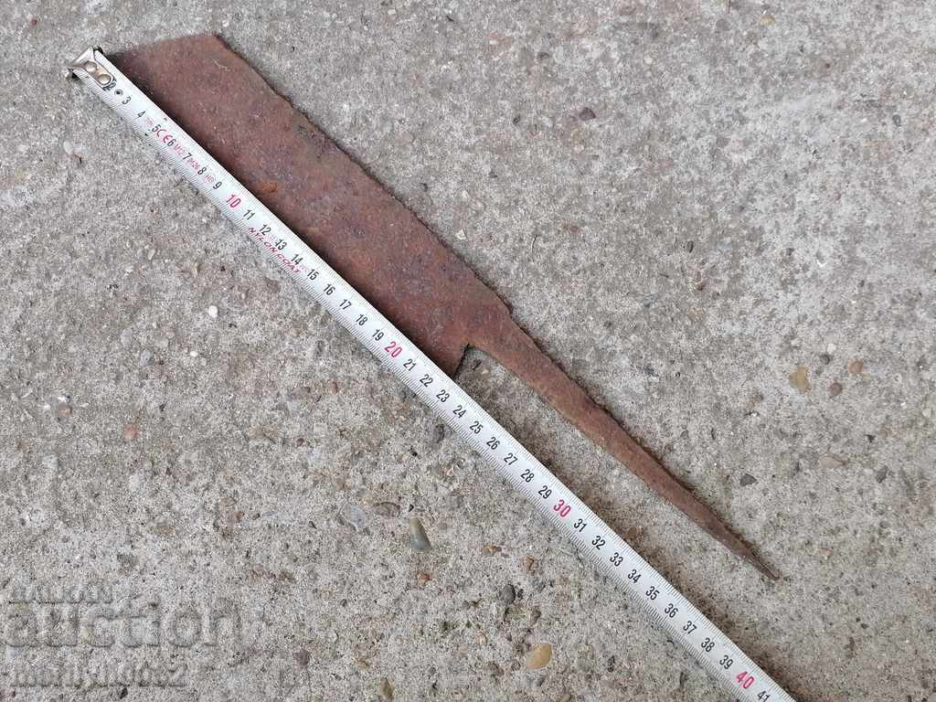 Old forged scythe, ax, hoop, knife, machete, blade - 6 Old forged scythe, ax, hoop, knife, machete, blade - 6