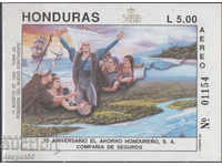 1992. Honduras. 75 de ani ai Băncii de Economii din Honduras. bloc