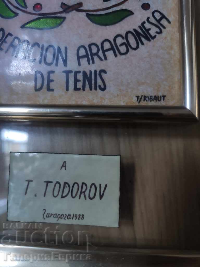 Licitație Premiul de tenis 1988 Federația Aragoneză din Spania Licitație Premiul de tenis 1988 Federația Aragoneză din Spania