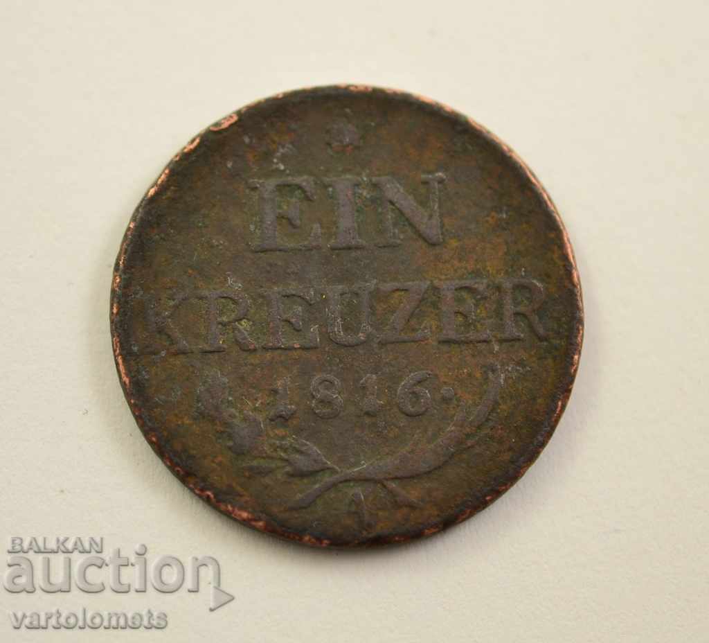 1 Kreuzer 1816, Austria