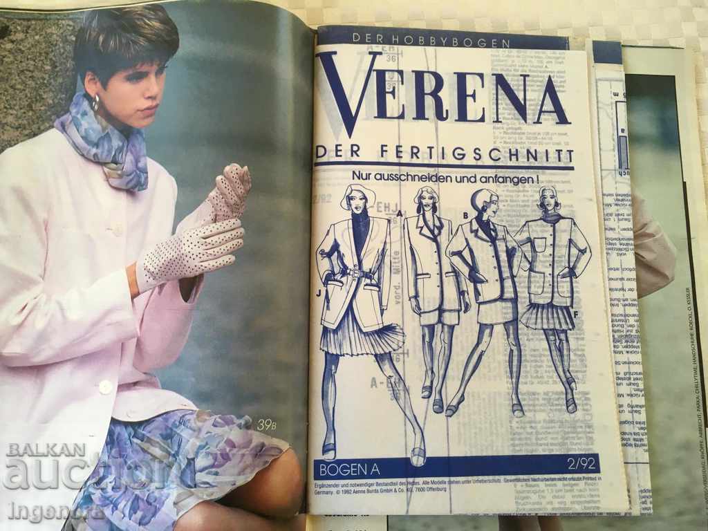 Delivery of VERENA MAGAZINE-1992 Y