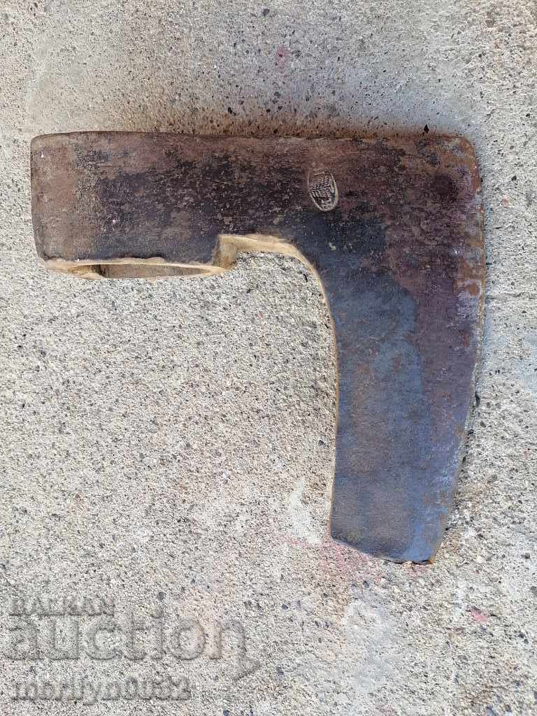 Auction Old ax with stamped marking tool wrought iron Auction Old ax with stamped marking tool wrought iron