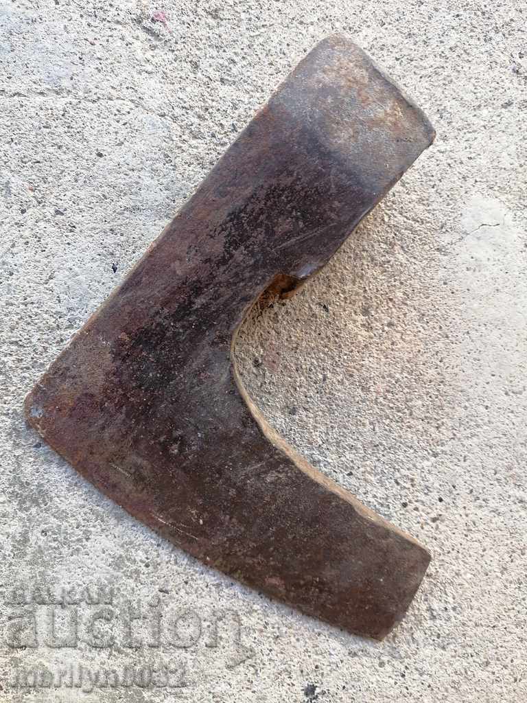 Delivery of Old ax with stamped marking tool wrought iron Delivery of Old ax with stamped marking tool wrought iron