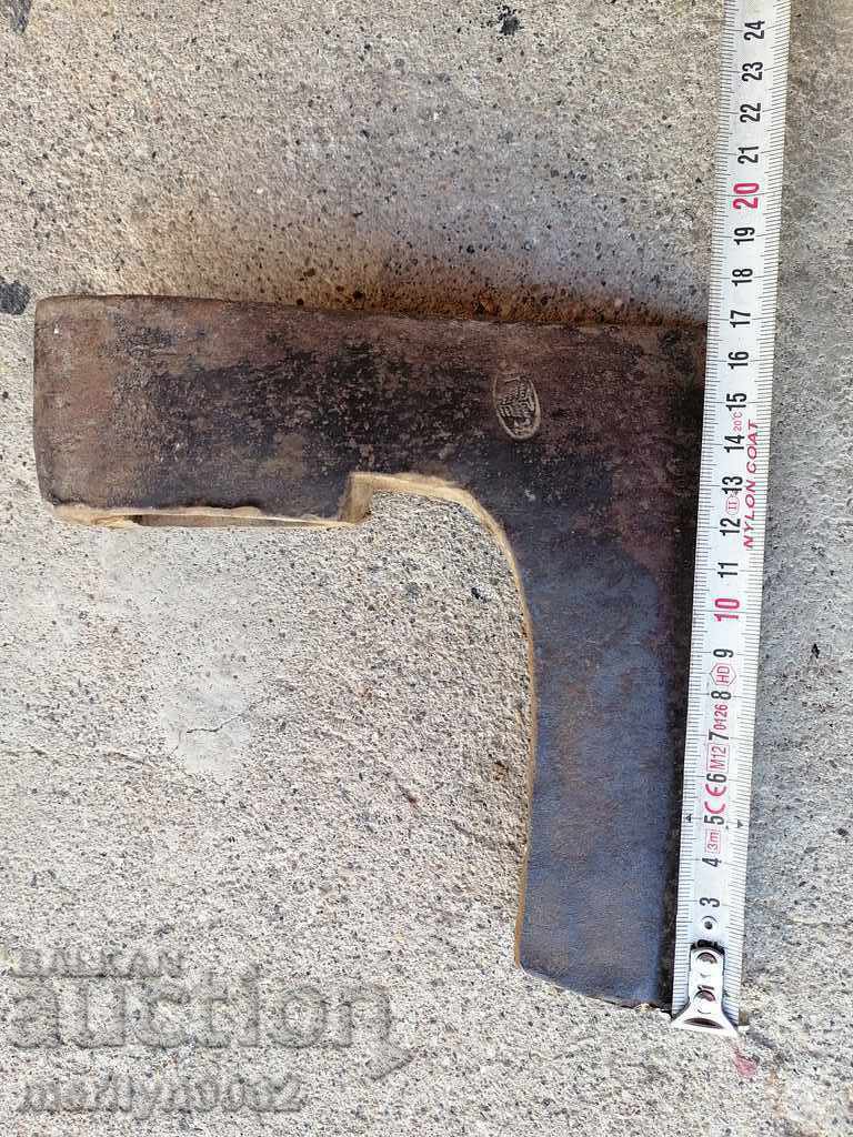 Old ax with stamped marking tool wrought iron - 5 Old ax with stamped marking tool wrought iron - 5