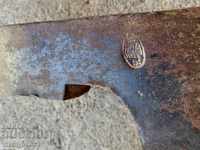 Παλιά τσεκούρι σφραγίδα εργαλείο σήμανση σφυρήλατο σίδερο