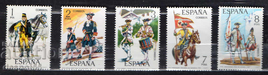 1974. Spain. Military uniforms.