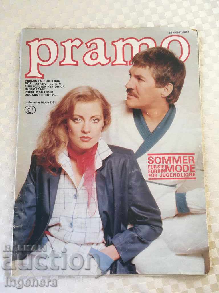 REVISTĂ PRAMO-1981 G