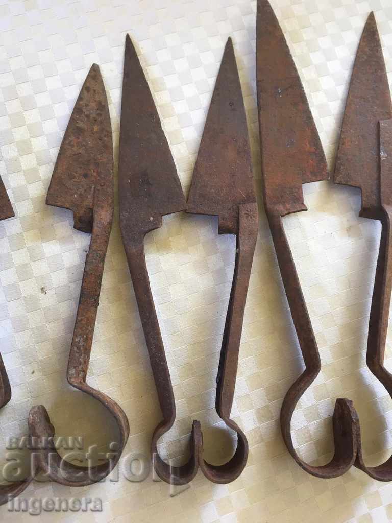 SCISSORS OLD FORGED SHEEP CUTTING TOOL-6 PCS with price 20.00 BGN | € 10.23 SCISSORS OLD FORGED SHEEP CUTTING TOOL-6 PCS with price 20.00 BGN | € 10.23