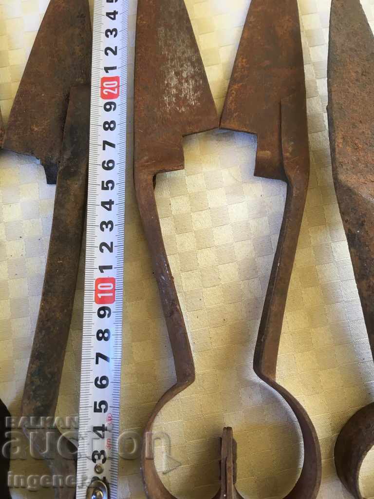 SCISSORS OLD FORGED SHEEP CUTTING TOOL-6 PCS - 5 SCISSORS OLD FORGED SHEEP CUTTING TOOL-6 PCS - 5