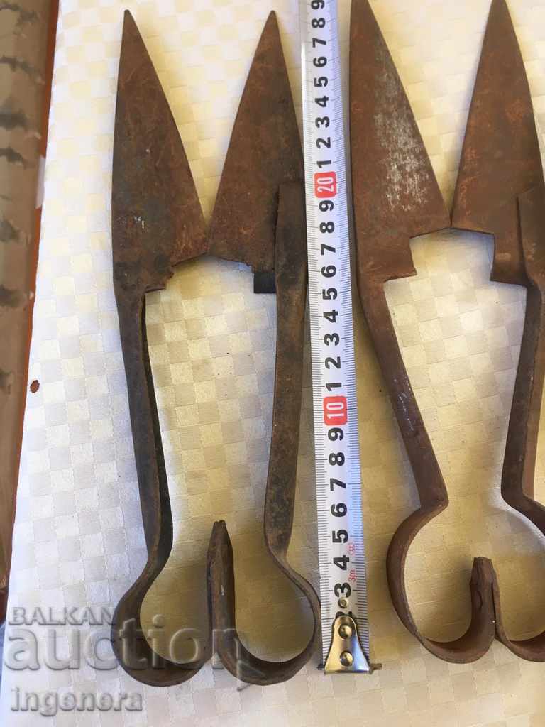 SCISSORS OLD FORGED SHEEP CUTTING TOOL-6 PCS - 6 SCISSORS OLD FORGED SHEEP CUTTING TOOL-6 PCS - 6
