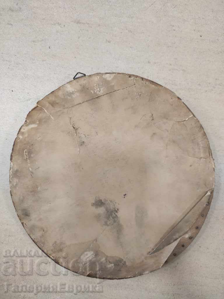 Bas-relief G. Dimitrov ceramics in a wooden frame unsigned - 5 Bas-relief G. Dimitrov ceramics in a wooden frame unsigned - 5