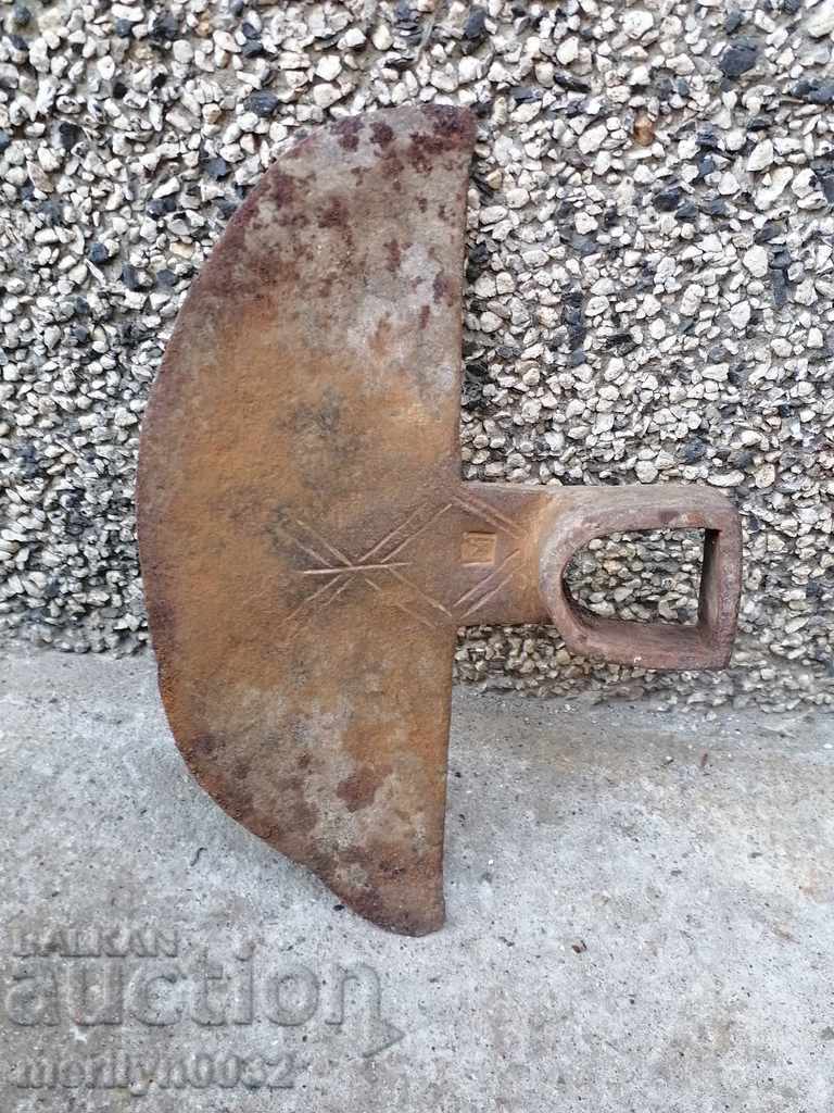 Forged hoe, agricultural tool, wrought iron with price 49.00 BGN | € 25.05 Forged hoe, agricultural tool, wrought iron with price 49.00 BGN | € 25.05