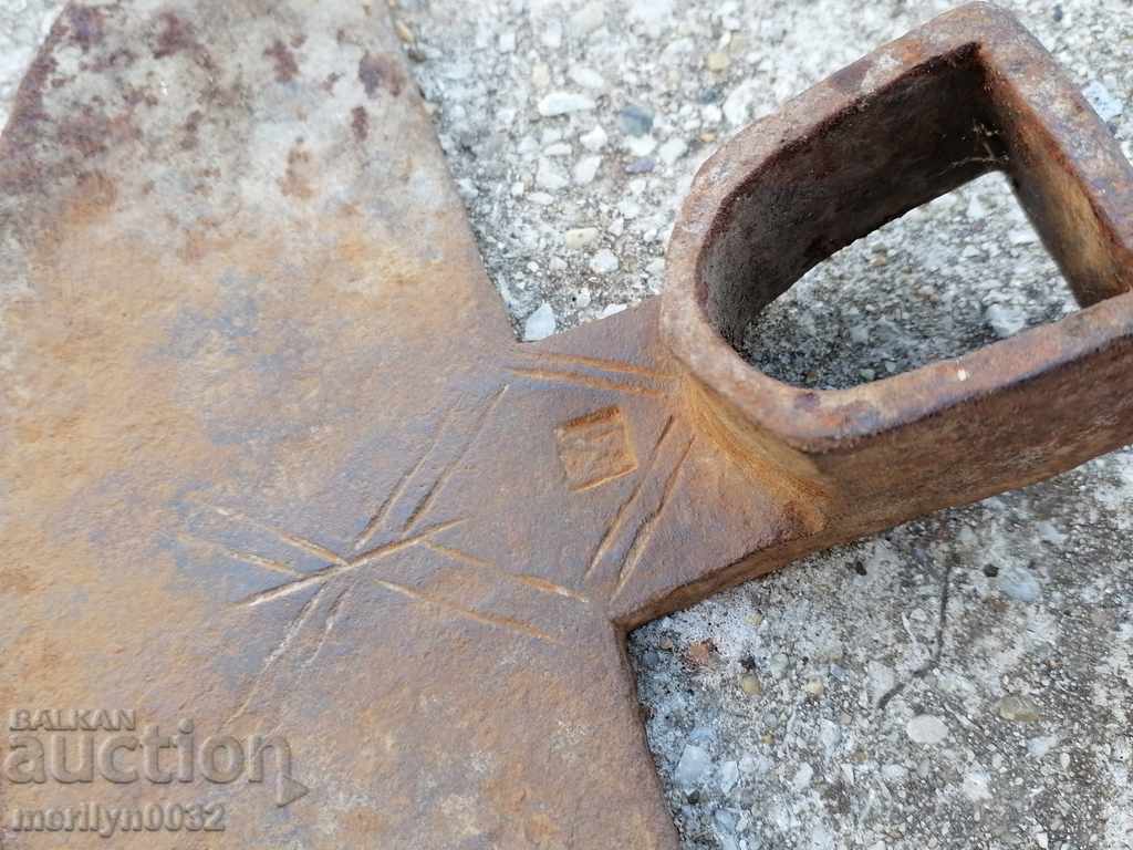 Forged hoe, agricultural tool, wrought iron - 5 Forged hoe, agricultural tool, wrought iron - 5