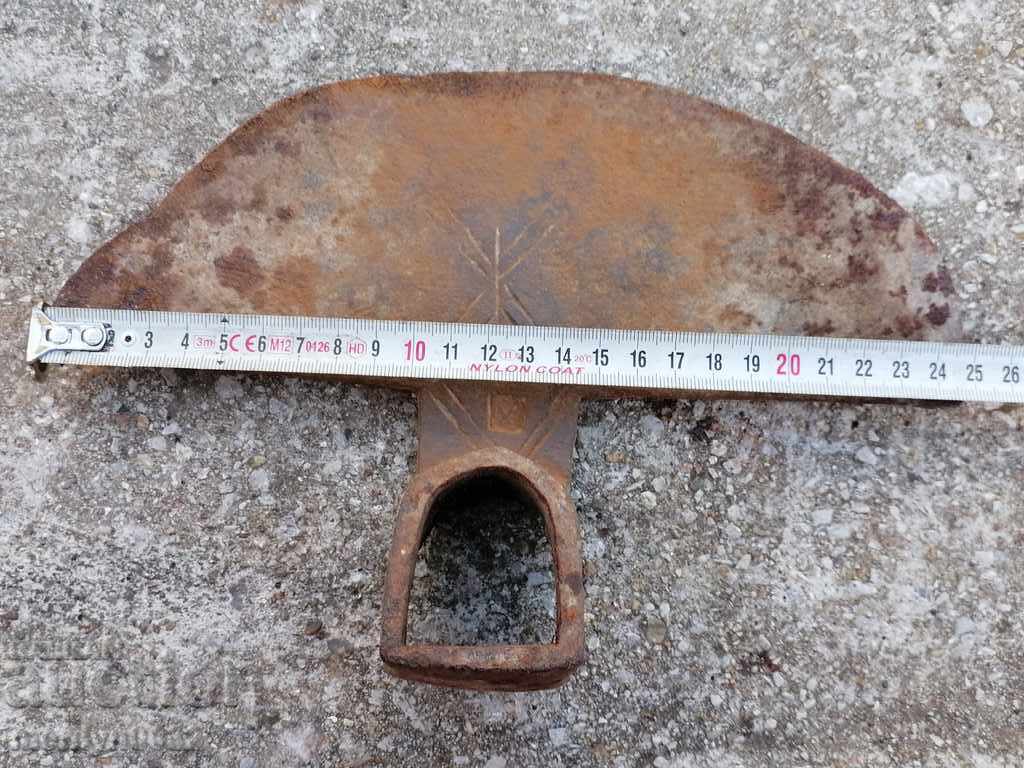 Forged hoe, agricultural tool, wrought iron - 7 Forged hoe, agricultural tool, wrought iron - 7