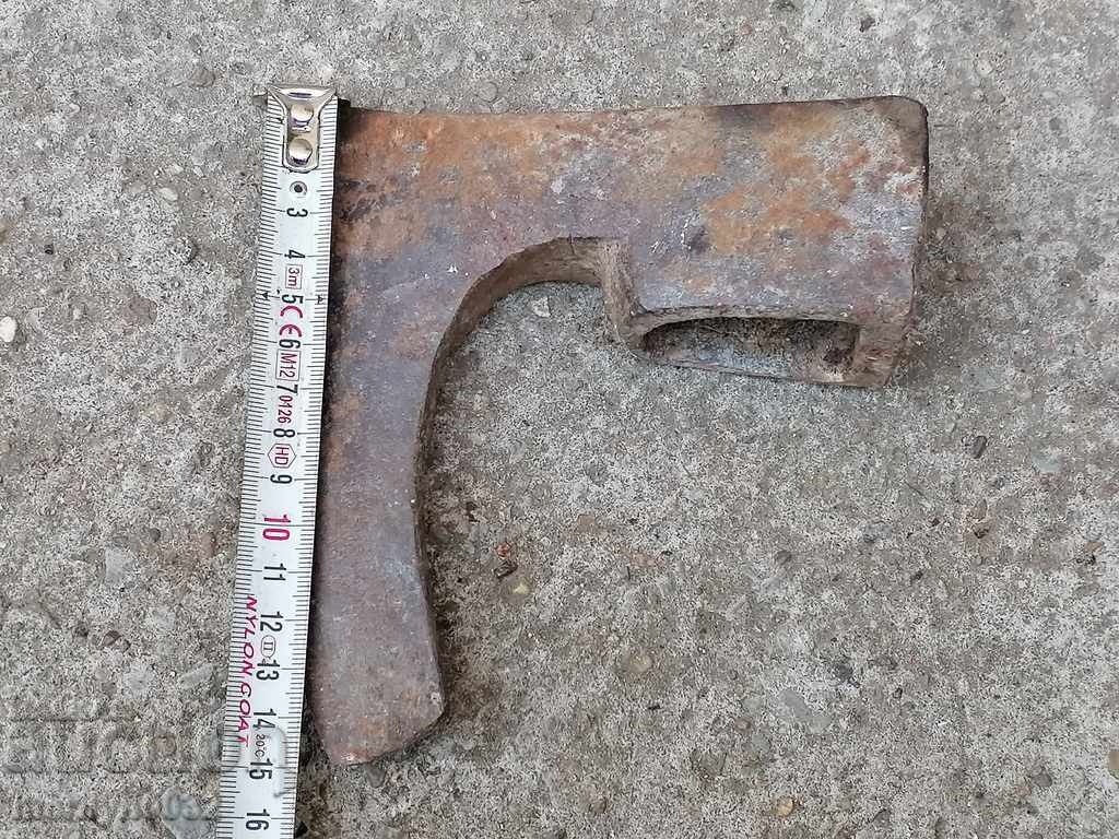 Old ax with seal marking tool wrought iron - 5 Old ax with seal marking tool wrought iron - 5