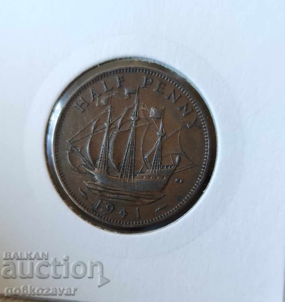 Μεγάλη Βρετανία 1/2 Penny 1941