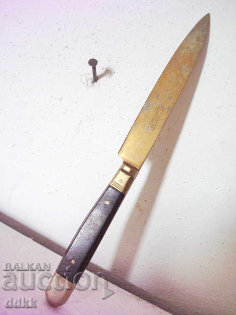 Old brass letter knife