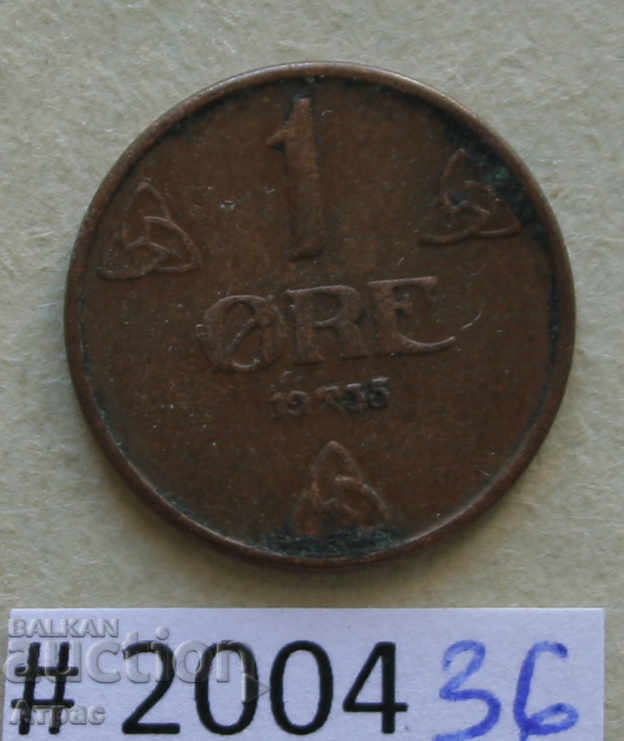 1 μετάλλευμα 1935 Νορβηγία