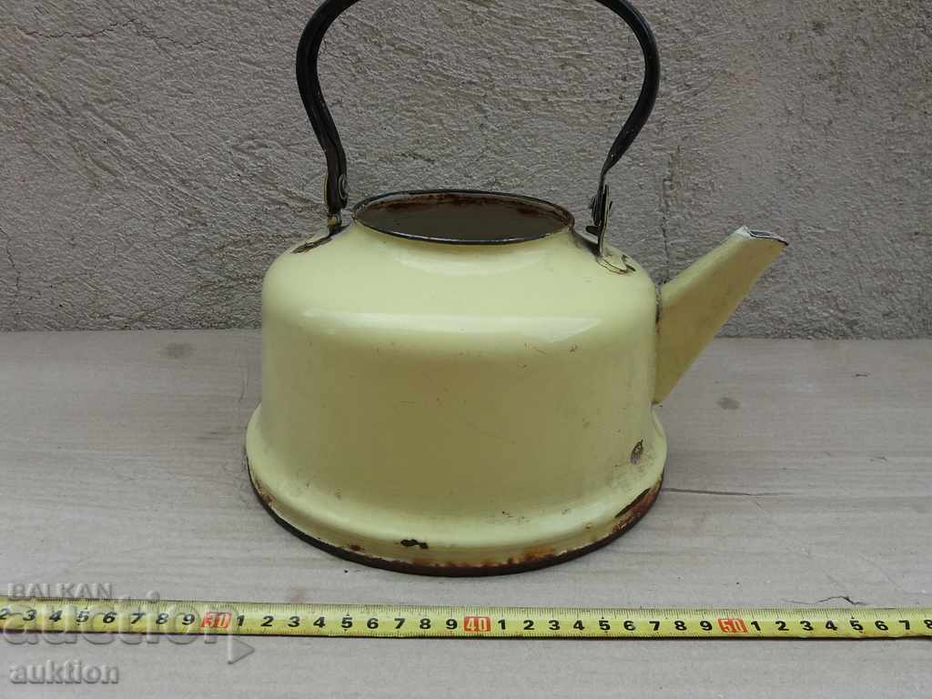 ENAMELED SOC. KETTLE with price 2.99 BGN | € 1.53 ENAMELED SOC. KETTLE with price 2.99 BGN | € 1.53