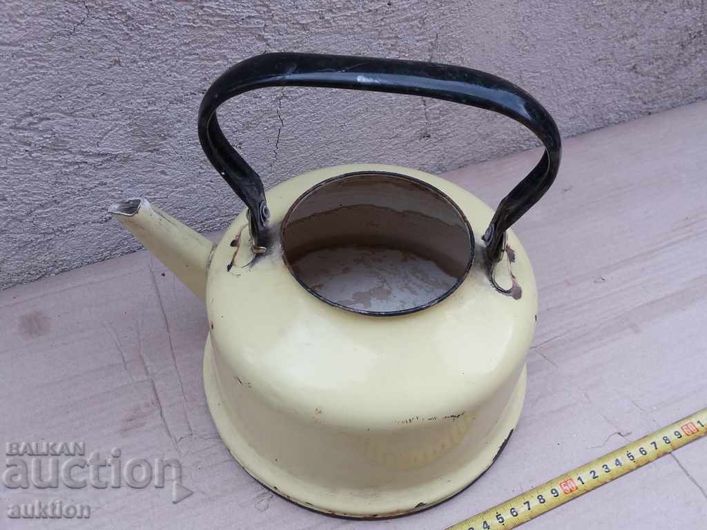 ENAMELED SOC. KETTLE - 6 ENAMELED SOC. KETTLE - 6