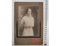 1918 OLD PHOTO PHOTO CARDBOARD YAMBOL SLIVEN KINGDOM