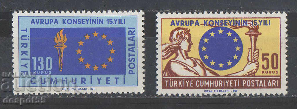 1964. Turcia. Consiliul Europei.