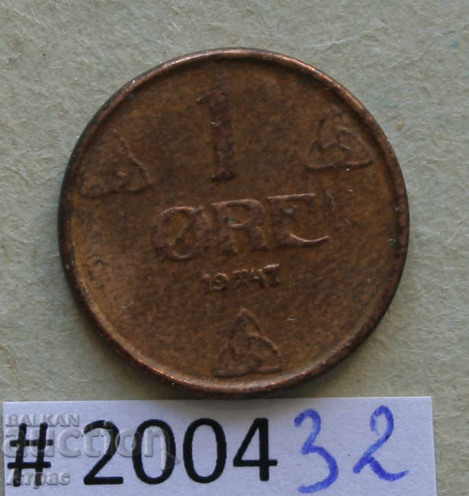1 μετάλλευμα 1947 Νορβηγία