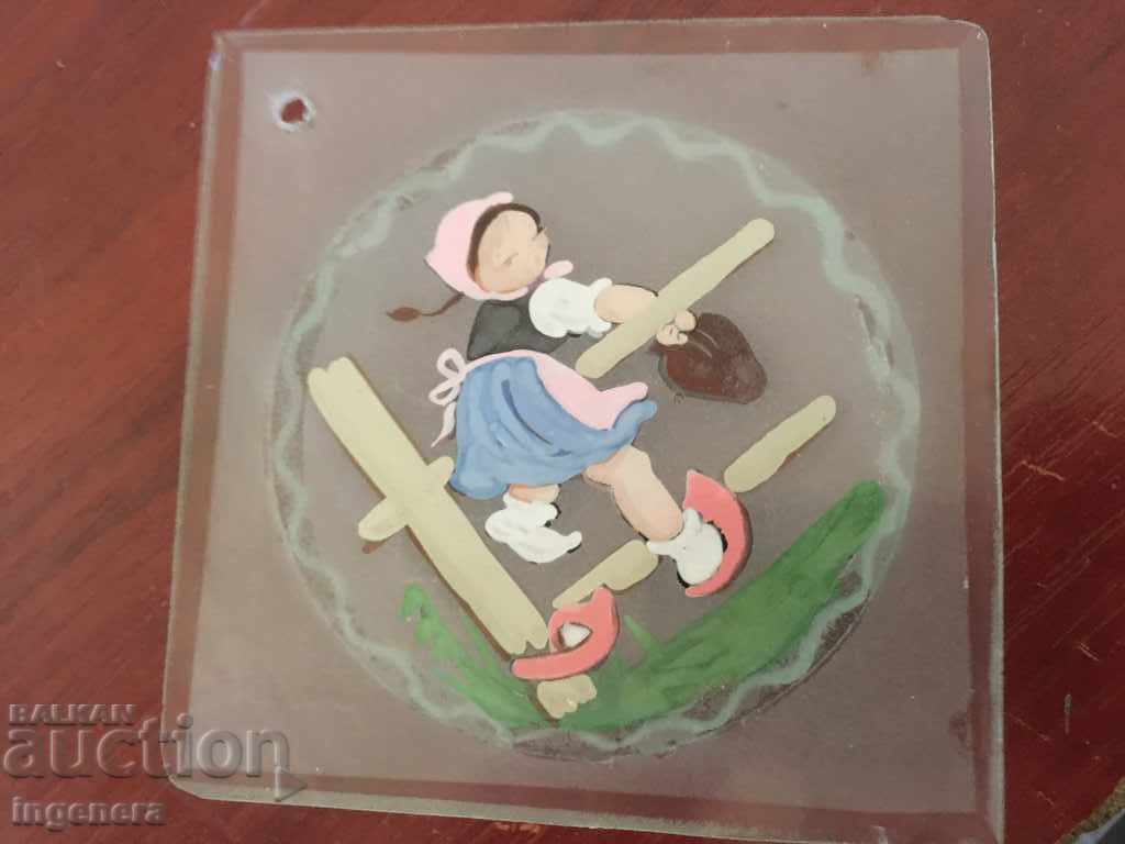 Auction PANEL PAINTED GLASS RELIEF FROM SOCA Auction PANEL PAINTED GLASS RELIEF FROM SOCA