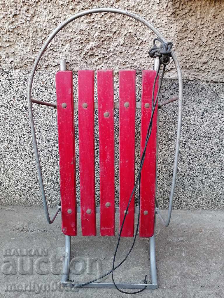 sanie, jucării, lemn fier forjat pentru copii de bătrâni - 7