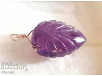 NATURAL ENGRAVED AMETHYST MEDALLION - 5.75 carats (2)