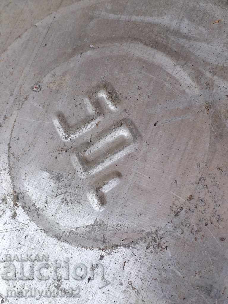 Old metal rubber bucket, canister 50 liters - 5 Old metal rubber bucket, canister 50 liters - 5