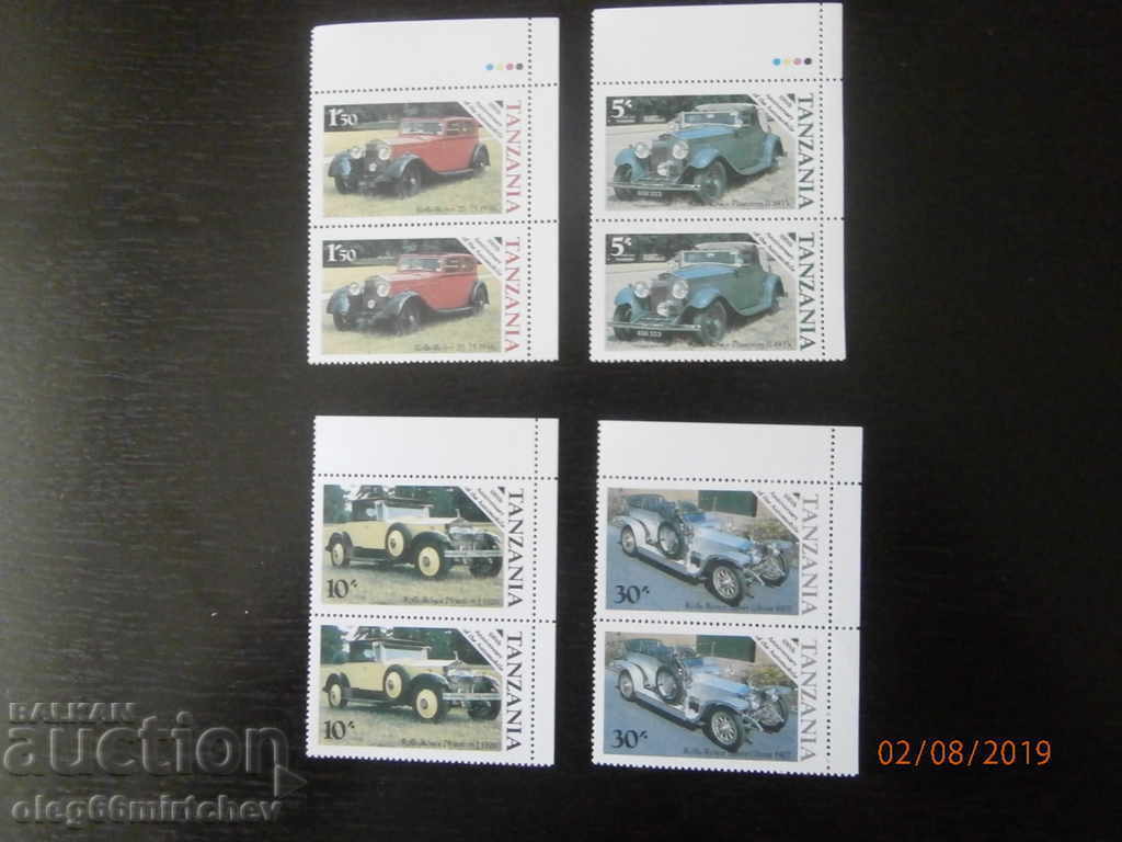 Tanzania - cars - series + block clean with price 1.20 BGN | € 0.61 Tanzania - cars - series + block clean with price 1.20 BGN | € 0.61