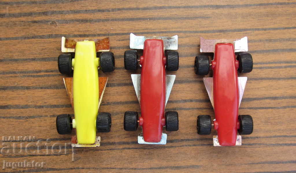 Delivery of old Bulgarian social toy stroller rally formula 1 three pieces Delivery of old Bulgarian social toy stroller rally formula 1 three pieces