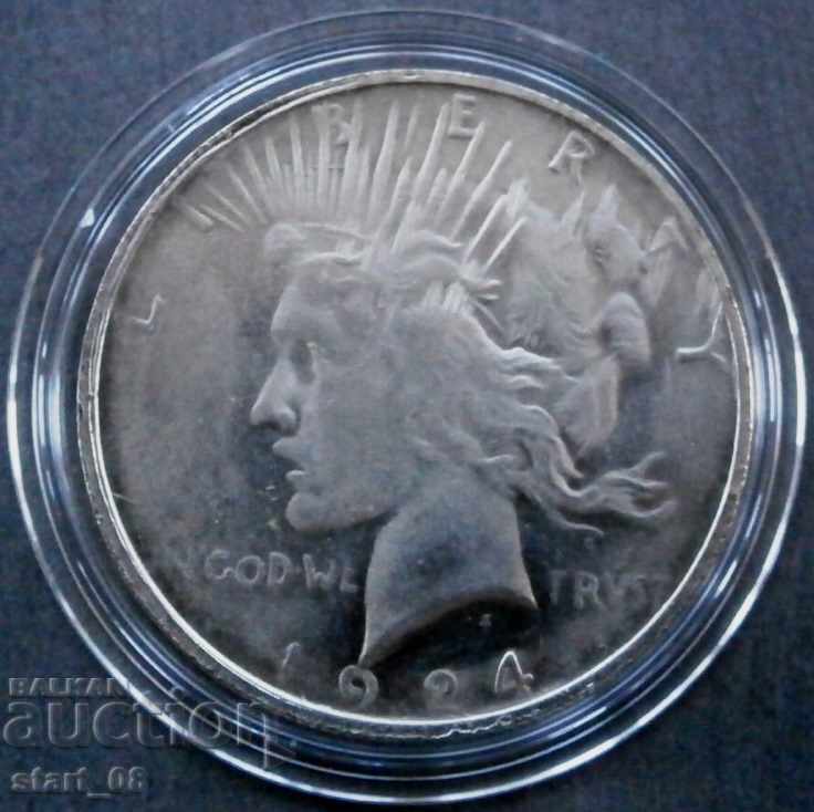 Peace dollar 1924 - Copie medalie / replică /