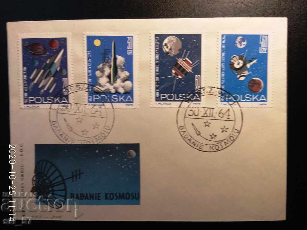 First day envelope Space Poland 1964 Mi 1553-60 - 1 with price 1.65 BGN | € 0.84 First day envelope Space Poland 1964 Mi 1553-60 - 1 with price 1.65 BGN | € 0.84