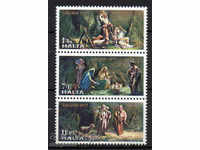 1977. Η Μάλτα. Χριστούγεννα γραμματόσημα.