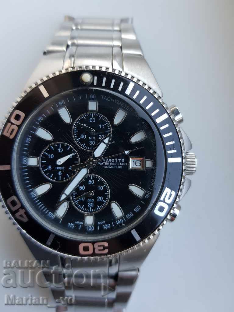 Men's quartz chronograph MORETIME with price 90.00 BGN | € 46.02 Men's quartz chronograph MORETIME with price 90.00 BGN | € 46.02