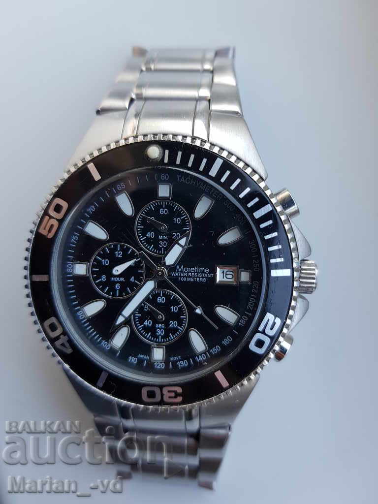 Auction Men's quartz chronograph MORETIME Auction Men's quartz chronograph MORETIME