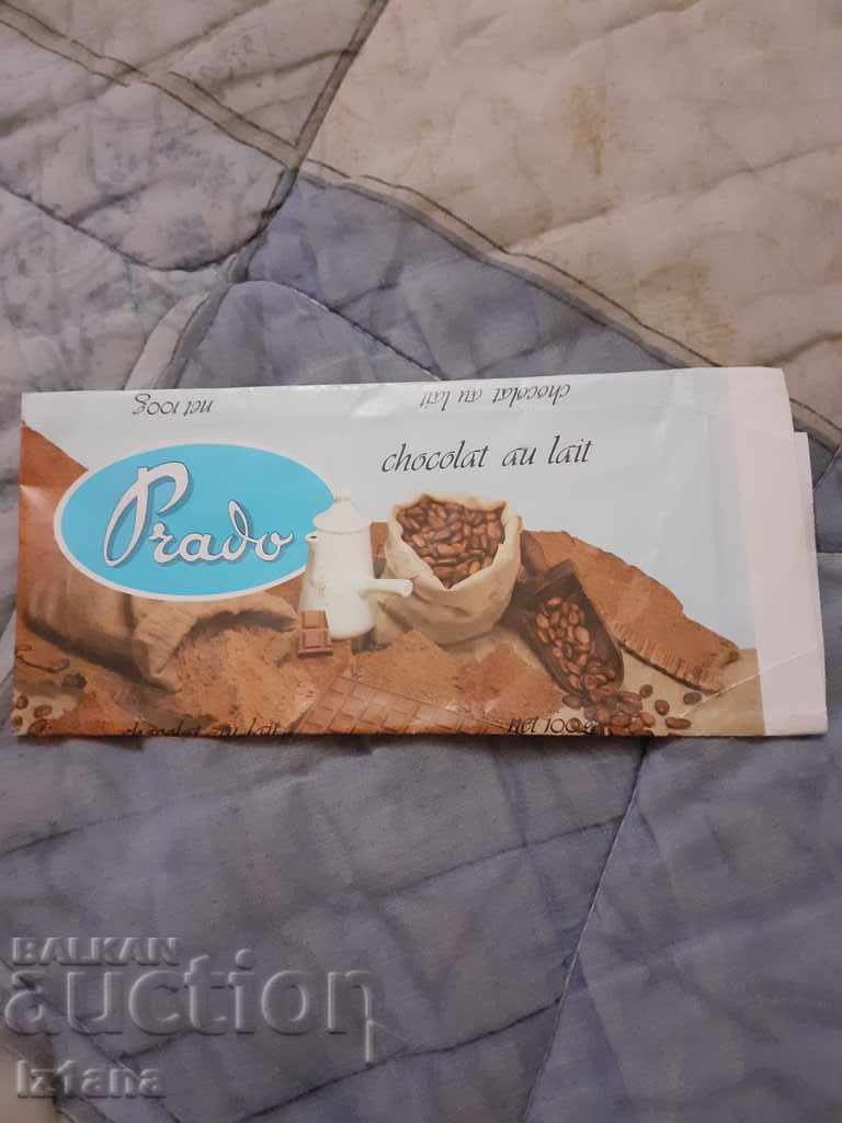 Стара опаковка от шоколад Prado
