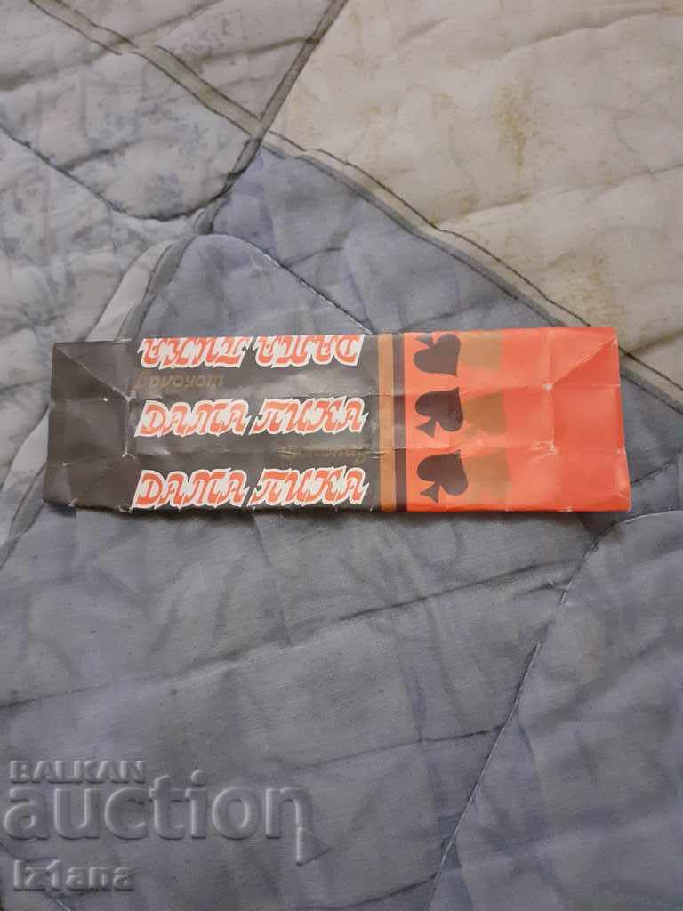 Стара опаковка от шоколад Дама Пика